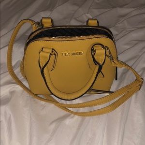 mustard yellow Steve Madden purse